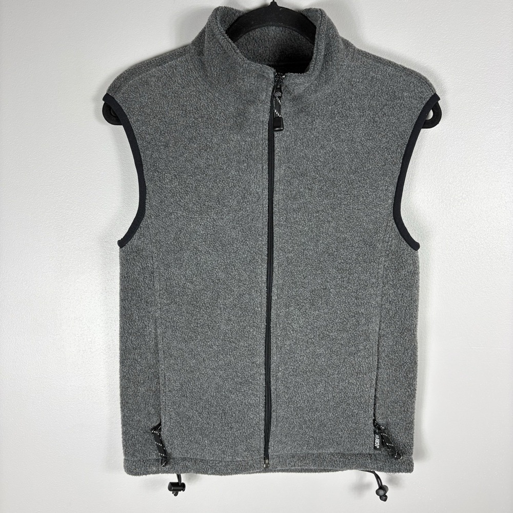 J Crew Adult XS Gray JCMG Multiglisse Polatec Series Full Zip Fleece Vest‎